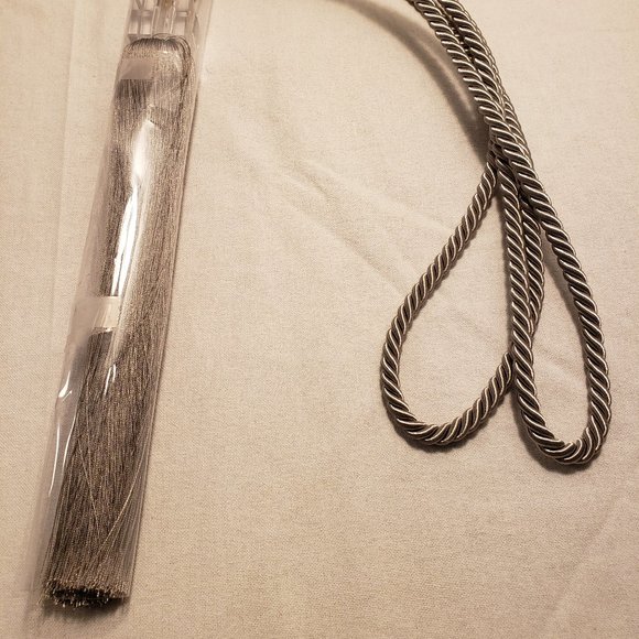 TASSEL TASSLE TIEBACK TIE BACK for CURTAIN DRAPE DECOR ROPE - SET OF 2 - Picture 5 of 14